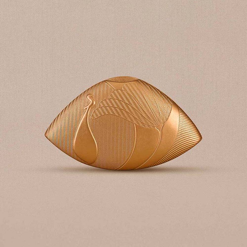 AMPM Ruya Gold Textured Clutch