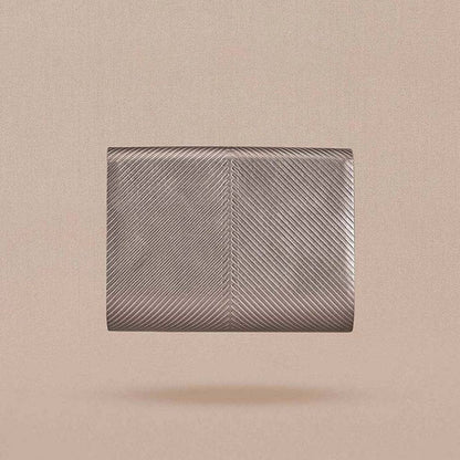 AMPM Zehra Silver Textured Clutch