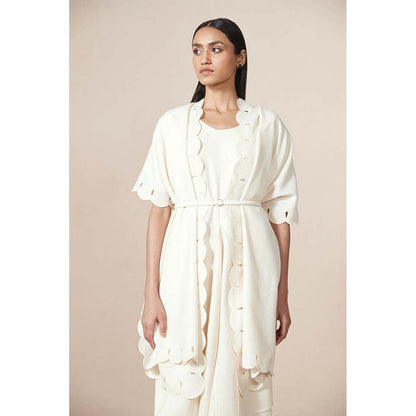 AMPM Ivory Saria Solid Shawl