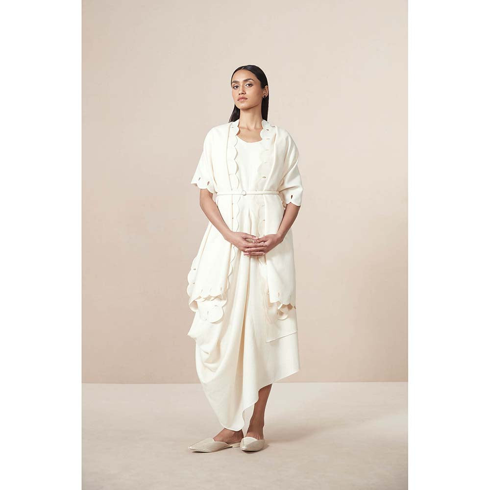 AMPM Ivory Saria Solid Shawl