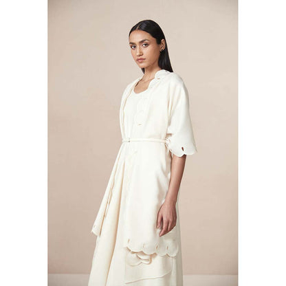 AMPM Ivory Saria Solid Shawl