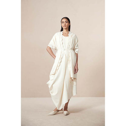 AMPM Ivory Saria Solid Shawl