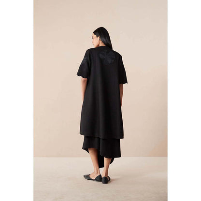 AMPM Black Arzu Jacket with Dress and Belt (Set of 3)