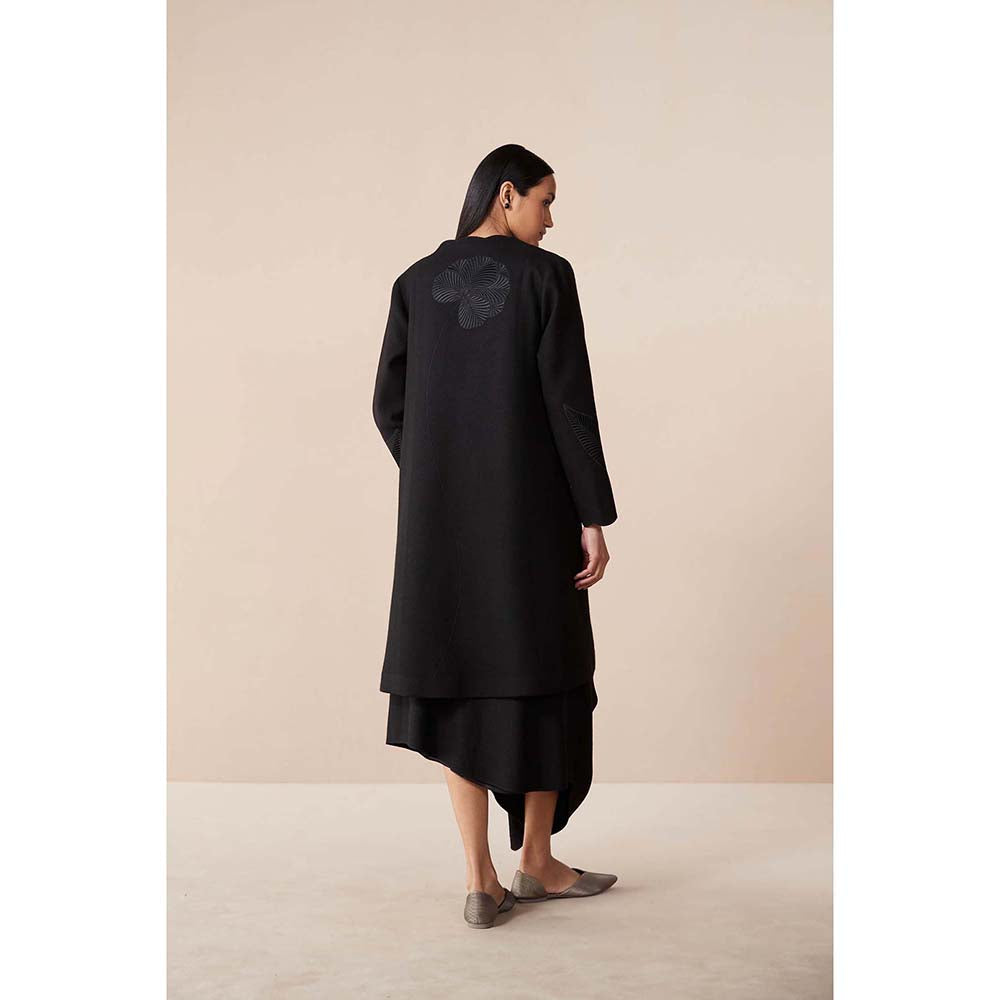 AMPM Black Arzu Jacket with Dress and Belt (Set of 3)