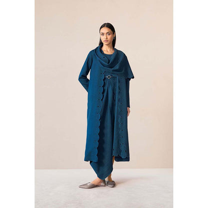 AMPM Teal Seba Jacket with Dress and Belt (Set of 3)