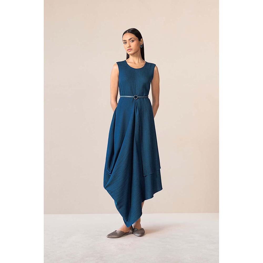 AMPM Teal Seba Jacket with Dress and Belt (Set of 3)