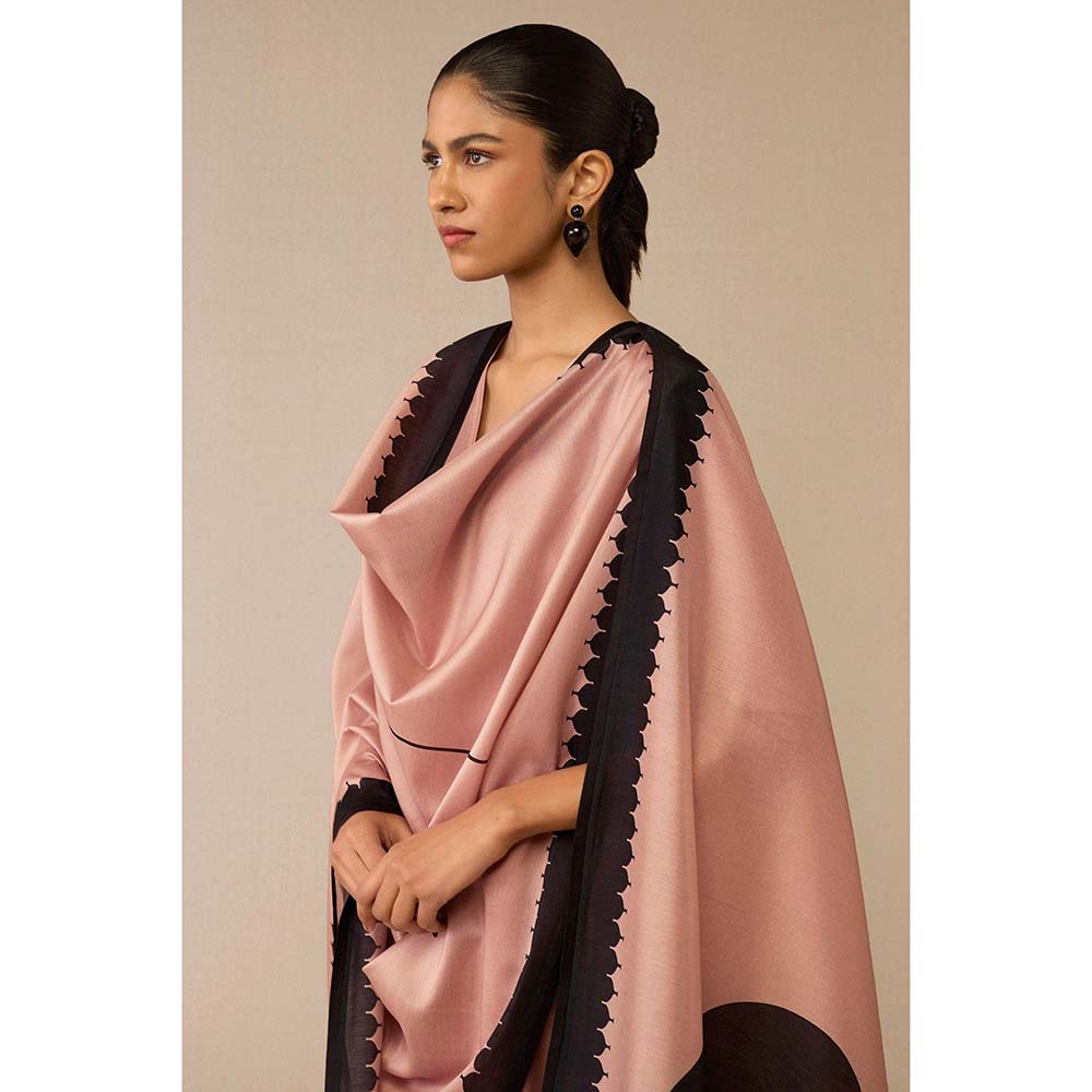 AMPM Pink Dilruba Kurta with Palazzo and Dupatta (Set of 3)