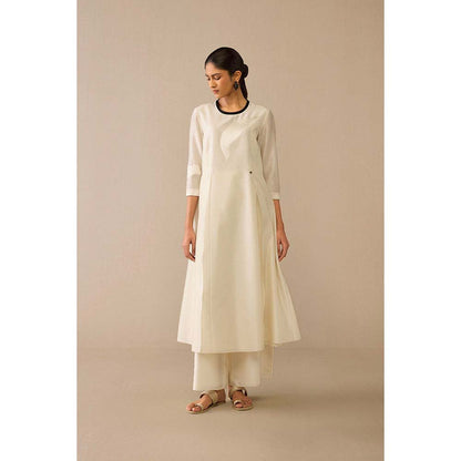 AMPM Ivory Dilkhush Kurta with Palazzo and Dupatta (Set of 3)