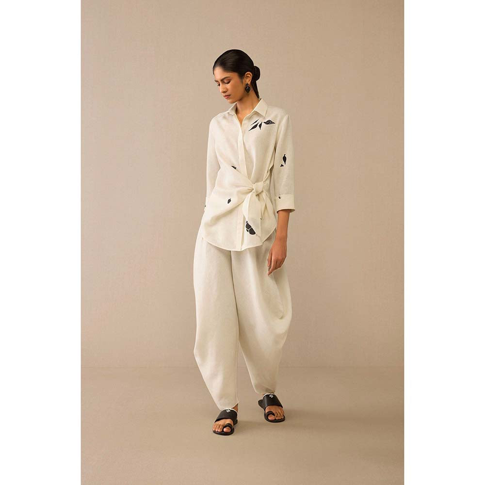 AMPM Ivory Dilara Shirt with Dhoti (Set of 2)
