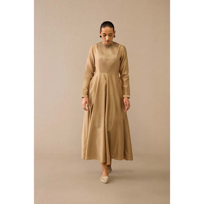 AMPM Beige Dilnoor Maxi Dress