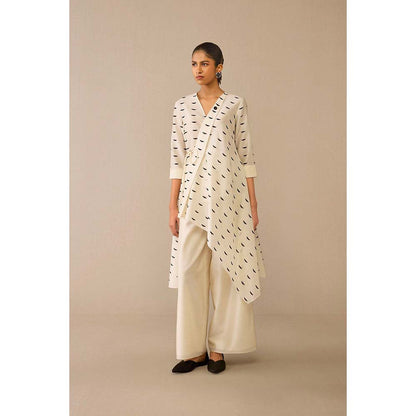 AMPM Ivory Dildaar Tunic with Palazzo (Set of 2)