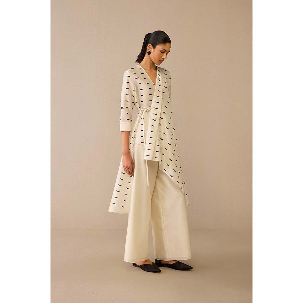AMPM Ivory Dildaar Tunic with Palazzo (Set of 2)