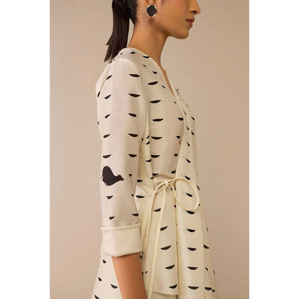 AMPM Ivory Dildaar Tunic with Palazzo (Set of 2)