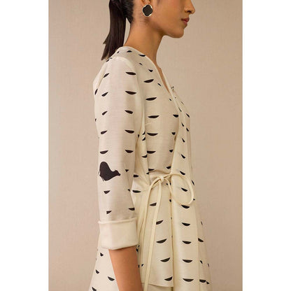 AMPM Ivory Dildaar Tunic with Palazzo (Set of 2)