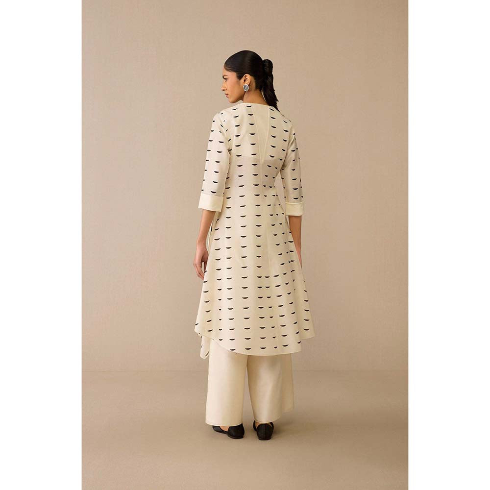 AMPM Ivory Dildaar Tunic with Palazzo (Set of 2)
