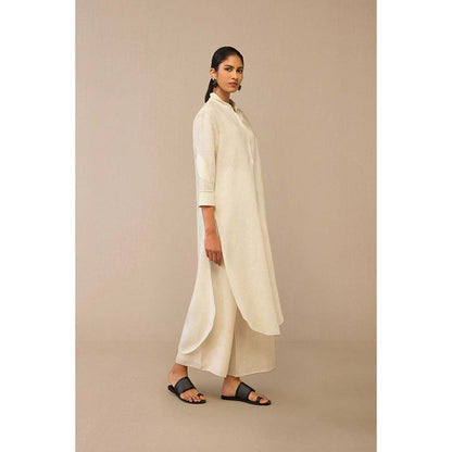 AMPM Ivory Dilafrooz Kurta with Palazzo (Set of 2)