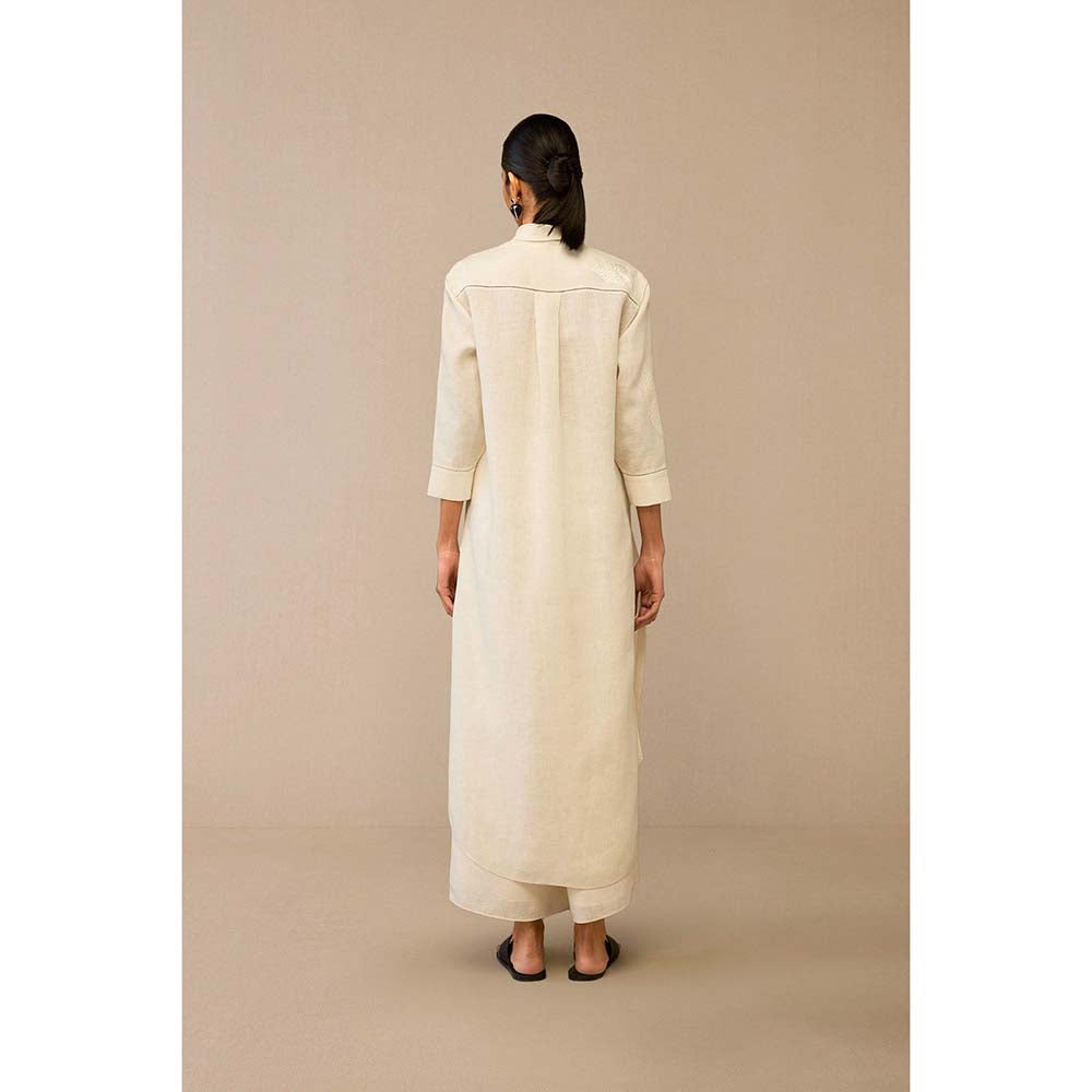 AMPM Ivory Dilafrooz Kurta with Palazzo (Set of 2)