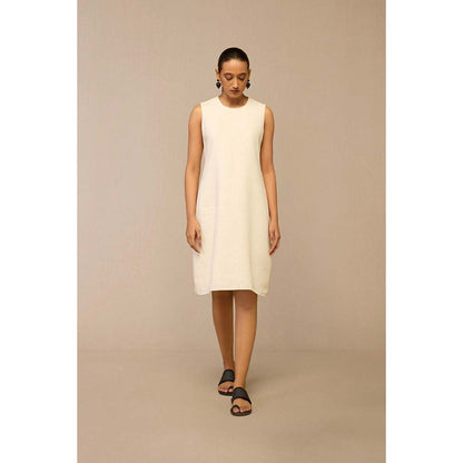 AMPM Ivory Dilzafer Jacket with Dress (Set of 2)