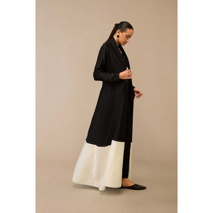 AMPM Black Dil-E-Zaar Jacket with Dress and Belt (Set of 3)