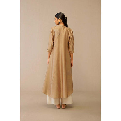 AMPM Beige Dilzan Jacket with Inner and Palazzo (Set of 3)