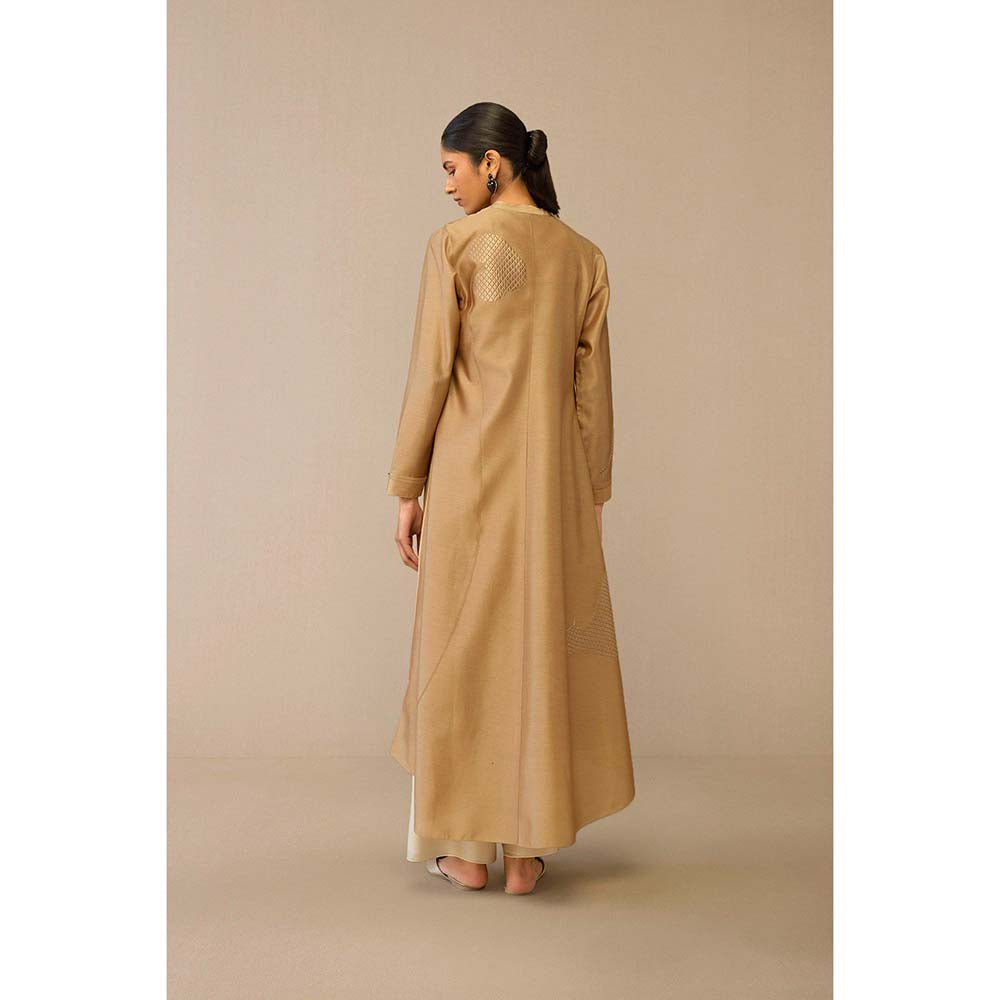 AMPM Beige Dilzan Jacket with Inner and Palazzo (Set of 3)