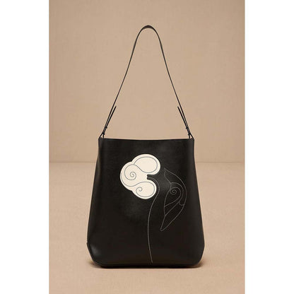 AMPM Black Dichasia Shoulder Bag with Pouch (Set of 2)