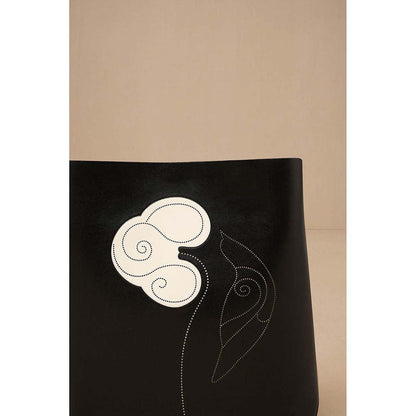 AMPM Black Dichasia Shoulder Bag with Pouch (Set of 2)