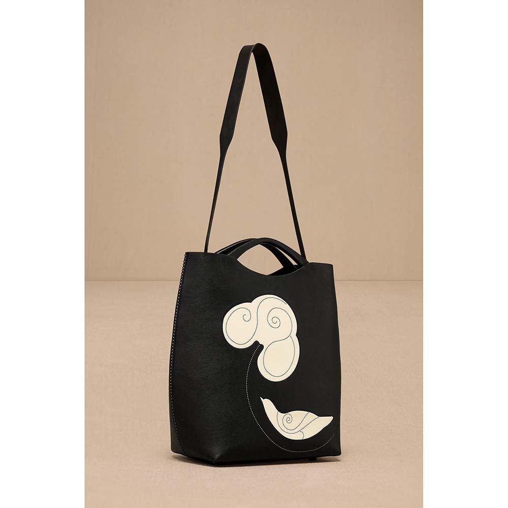 AMPM Black Dilmeet Hand Bag with Detachable Straps