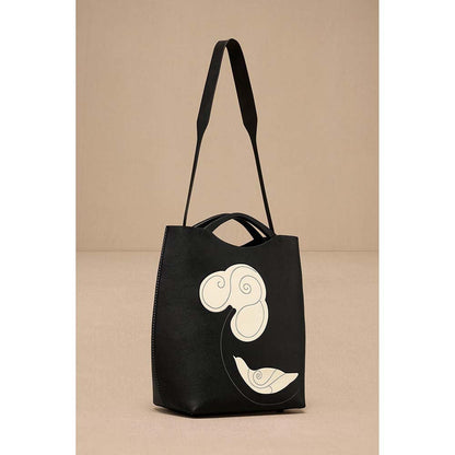 AMPM Black Dilmeet Hand Bag with Detachable Straps