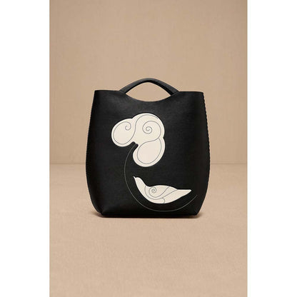 AMPM Black Dilmeet Hand Bag with Detachable Straps