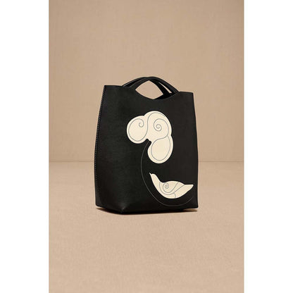 AMPM Black Dilmeet Hand Bag with Detachable Straps