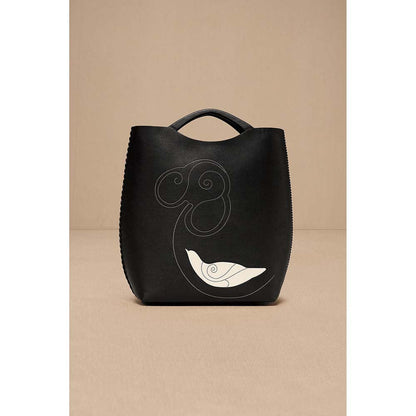 AMPM Black Dilmeet Hand Bag with Detachable Straps