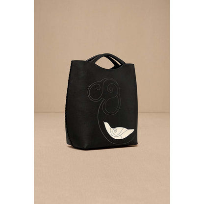 AMPM Black Dilmeet Hand Bag with Detachable Straps