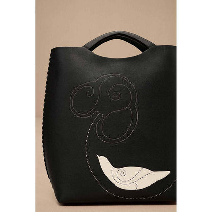 AMPM Black Dilmeet Hand Bag with Detachable Straps