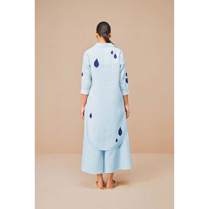 AMPM Blue Nevra Printed Kurta and Palazzo (Set of 2)