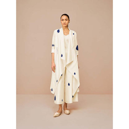 AMPM White Zinnia Printed Co-Ord (Set of 3)