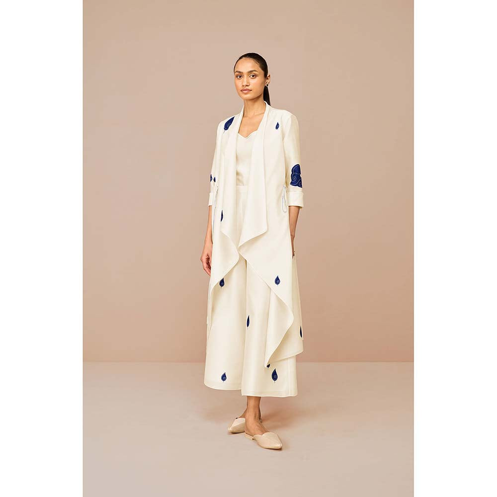 AMPM White Zinnia Printed Co-Ord (Set of 3)