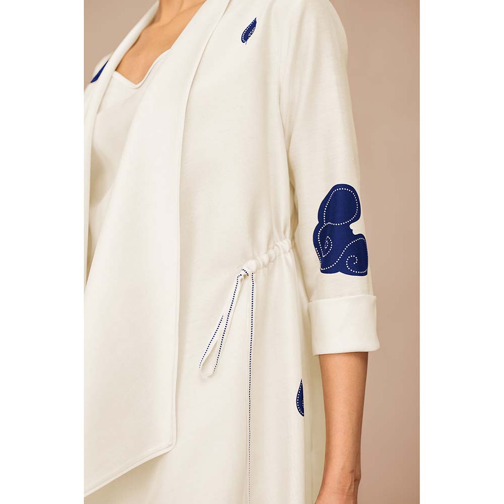 AMPM White Zinnia Printed Co-Ord (Set of 3)