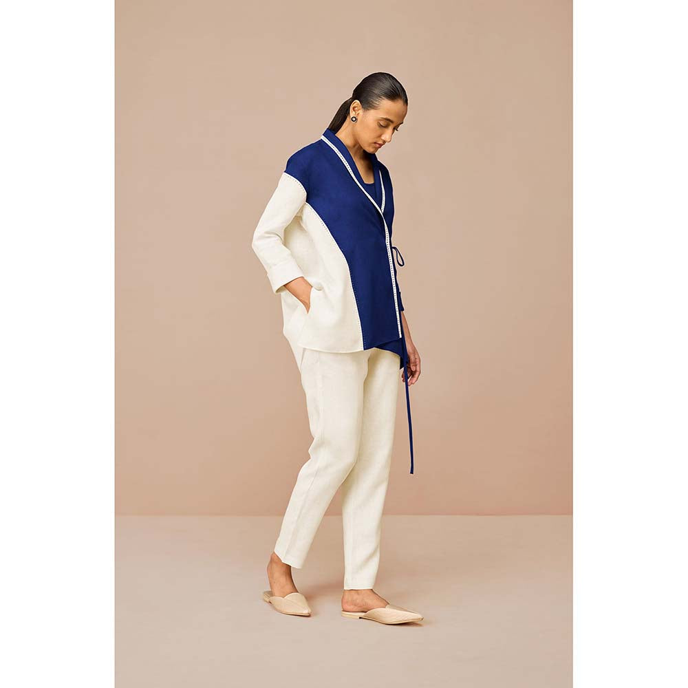 AMPM Blue Beia Colorblock Co-Ord (Set of 3)