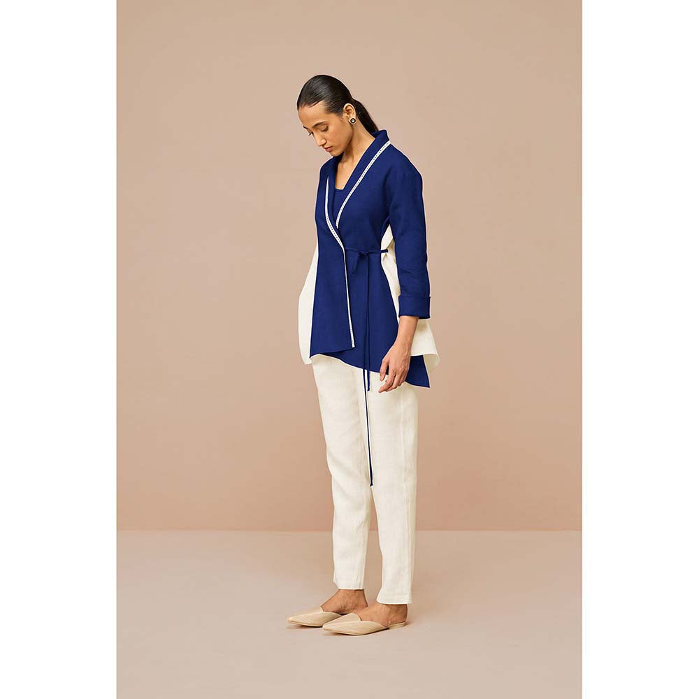 AMPM Blue Beia Colorblock Co-Ord (Set of 3)