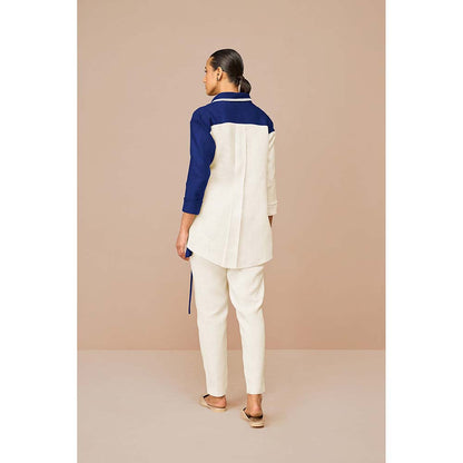 AMPM Blue Beia Colorblock Co-Ord (Set of 3)