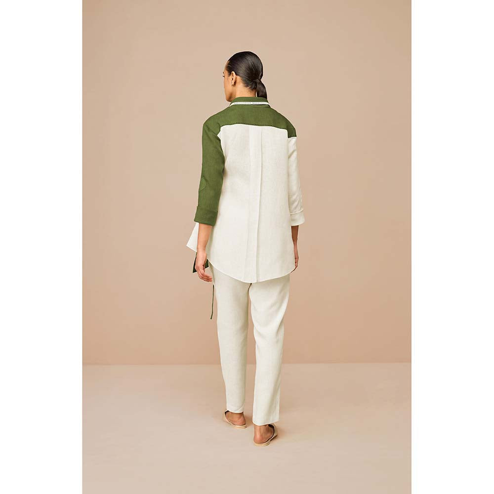 AMPM Olive Beia Colorblock Co-Ord (Set of 3)