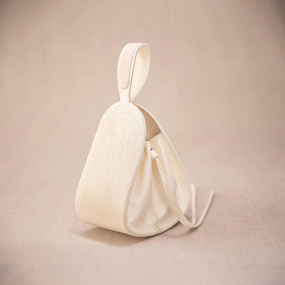 AMPM Nesara Ivory Bucket Bag