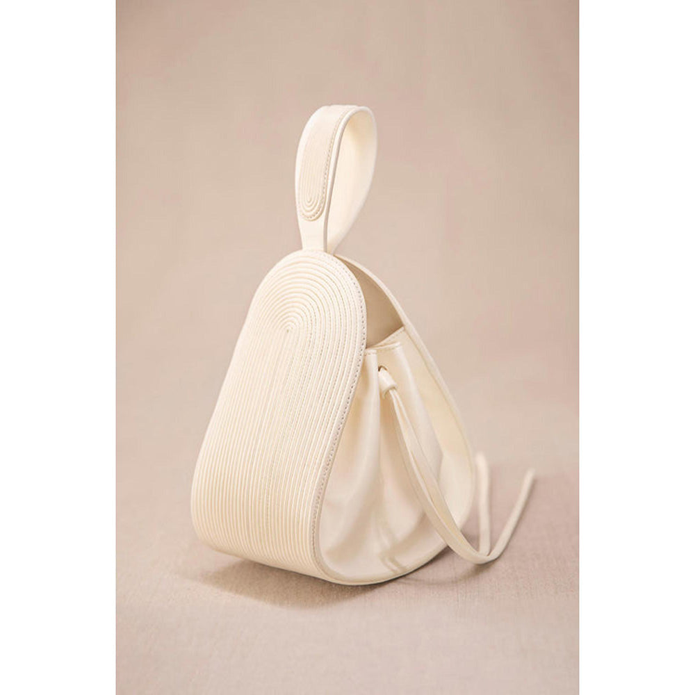 AMPM Nesara Ivory Bucket Bag