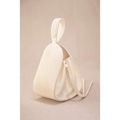 AMPM Nesara Ivory Bucket Bag