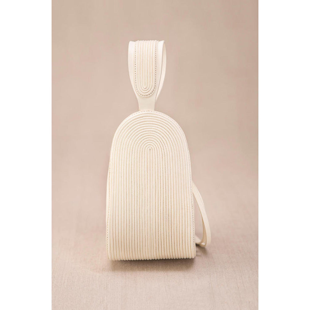 AMPM Nesara Ivory Bucket Bag
