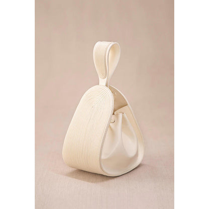AMPM Nesara Ivory Bucket Bag