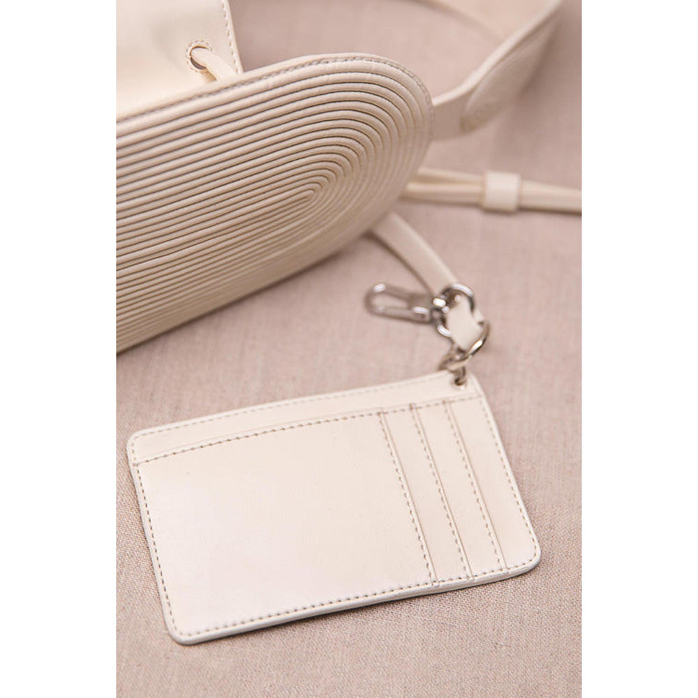 AMPM Nesara Ivory Bucket Bag
