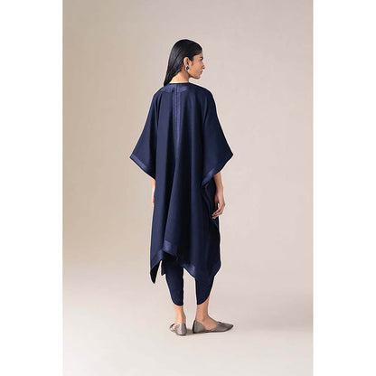 AMPM Women Navy Blue Wool Cape