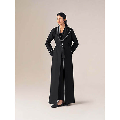 AMPM Soraya Black Jacket Top with Palazzo and Belt